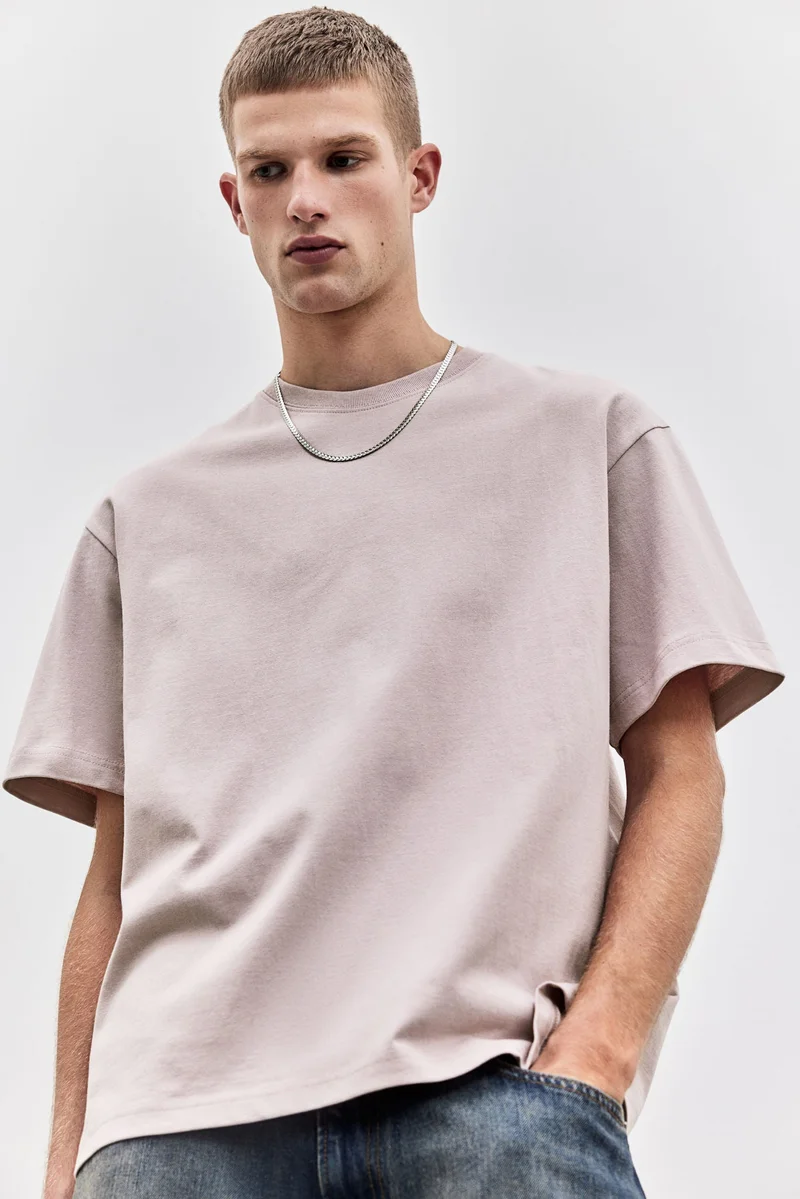 اتش اند ام تي-شيرت بقصة فضفاضة